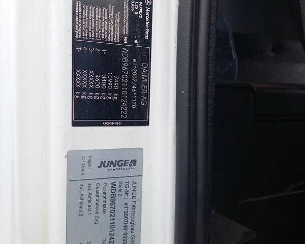 Белый Мерседес Атего, объемом двигателя 5.1 л и пробегом 380 тыс. км за 30000 $, фото 16 на Automoto.ua