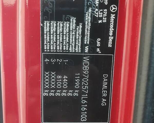 Красный Мерседес Атего, объемом двигателя 4.8 л и пробегом 516 тыс. км за 29500 $, фото 16 на Automoto.ua