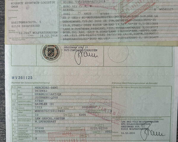 Синій Мерседес Атего, об'ємом двигуна 7.7 л та пробігом 680 тис. км за 53700 $, фото 65 на Automoto.ua