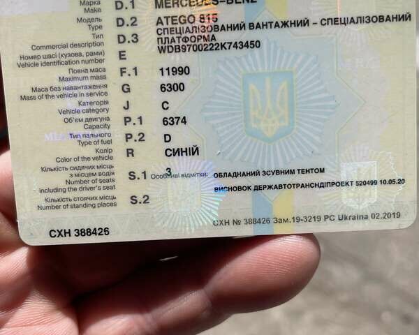 Синій Мерседес Атего, об'ємом двигуна 6.4 л та пробігом 429 тис. км за 20000 $, фото 1 на Automoto.ua