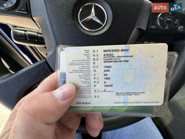 Мерседес Атего 2015 у Волочиске на Automoto.ua Синій Мерседес Атего, об'ємом двигуна 7.7 л та пробігом 415 тис. км за 25200 $, фото 10 на Automoto.ua