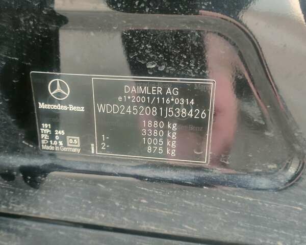 Черный Мерседес Б-класс, объемом двигателя 1.99 л и пробегом 220 тыс. км за 9000 $, фото 5 на Automoto.ua