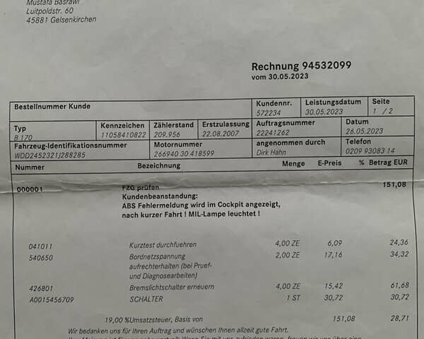 Сірий Мерседес Б-клас, об'ємом двигуна 2.03 л та пробігом 228 тис. км за 6500 $, фото 17 на Automoto.ua