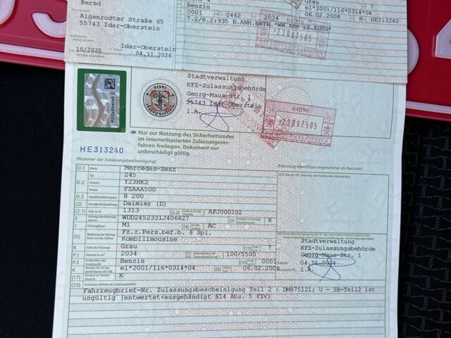 Серый Мерседес Б-класс, объемом двигателя 2 л и пробегом 192 тыс. км за 6100 $, фото 21 на Automoto.ua