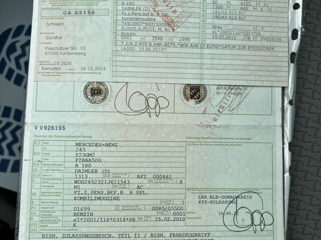 Серый Мерседес Б-класс, объемом двигателя 1.7 л и пробегом 139 тыс. км за 6990 $, фото 17 на Automoto.ua