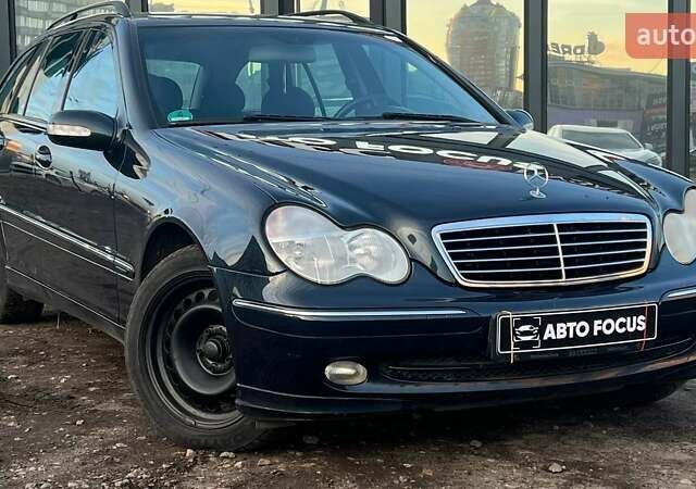 Чорний Мерседес Ц-Клас, об'ємом двигуна 1.8 л та пробігом 216 тис. км за 5490 $, фото 1 на Automoto.ua