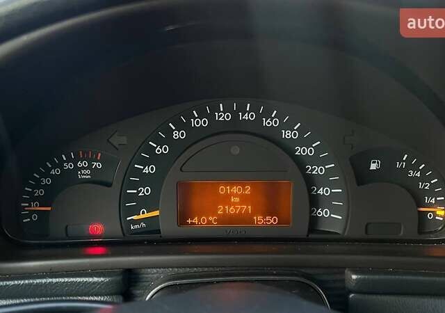 Чорний Мерседес Ц-Клас, об'ємом двигуна 1.8 л та пробігом 216 тис. км за 5490 $, фото 16 на Automoto.ua