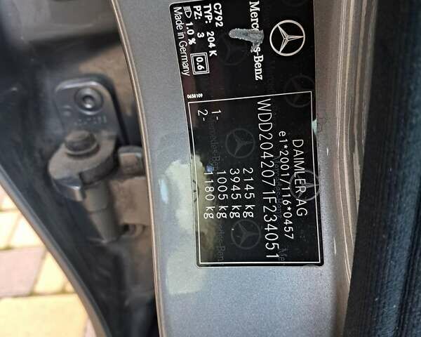 Серый Мерседес Ц-Класс, объемом двигателя 2.2 л и пробегом 357 тыс. км за 8250 $, фото 86 на Automoto.ua