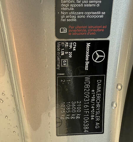 Сірий Мерседес ЦЛК-Клас, об'ємом двигуна 2.69 л та пробігом 235 тис. км за 6500 $, фото 8 на Automoto.ua