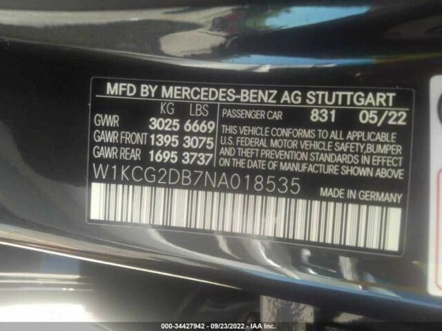 Черный Мерседес Другая, объемом двигателя 1 л и пробегом 7 тыс. км за 25460 $, фото 8 на Automoto.ua