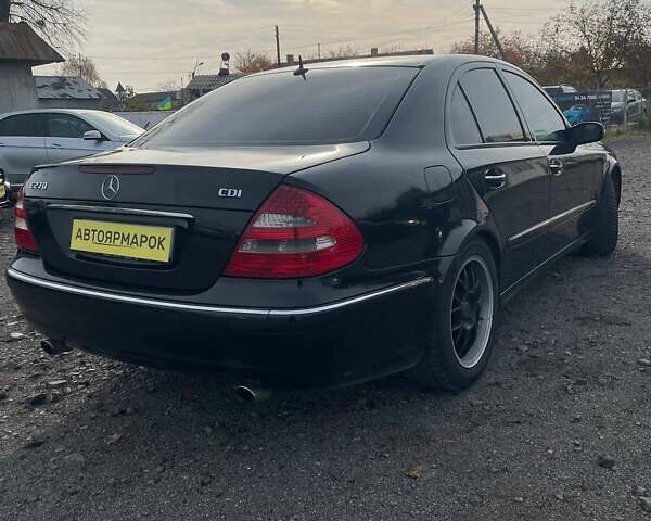 Черный Мерседес Е-Класс, объемом двигателя 2.69 л и пробегом 322 тыс. км за 5650 $, фото 6 на Automoto.ua