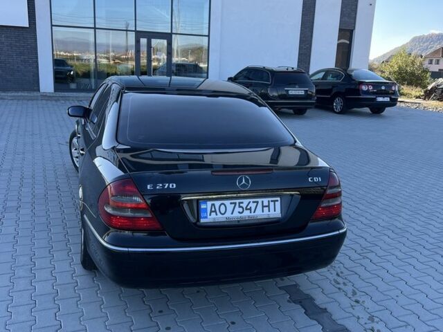 Мерседес Е-Клас 2002 у Хусте на Automoto.ua Чорний Мерседес Е-Клас, об'ємом двигуна 2.7 л та пробігом 2 тис. км за 5400 $, фото 1 на Automoto.ua