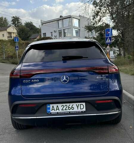 Синий Мерседес EQC, объемом двигателя 0 л и пробегом 24 тыс. км за 43000 $, фото 3 на Automoto.ua