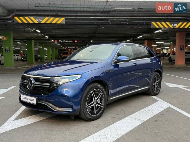 Синий Мерседес EQC, объемом двигателя 0 л и пробегом 38 тыс. км за 38490 $, фото 3 на Automoto.ua