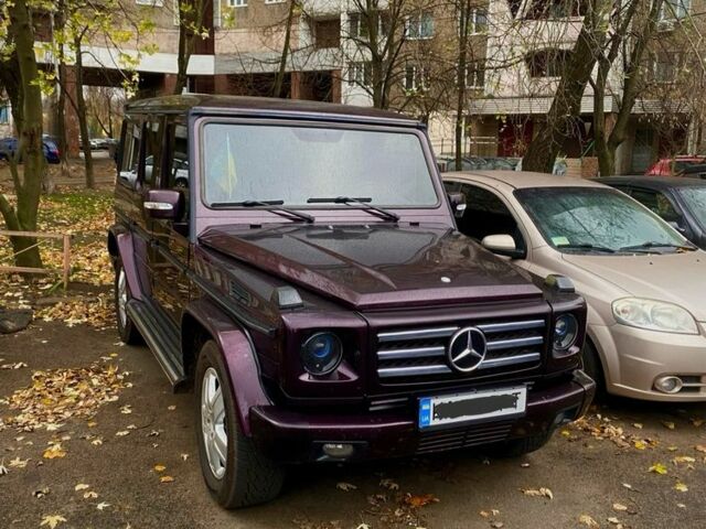 Фиолетовый Мерседес Г-Класс, объемом двигателя 5 л и пробегом 242 тыс. км за 18500 $, фото 2 на Automoto.ua
