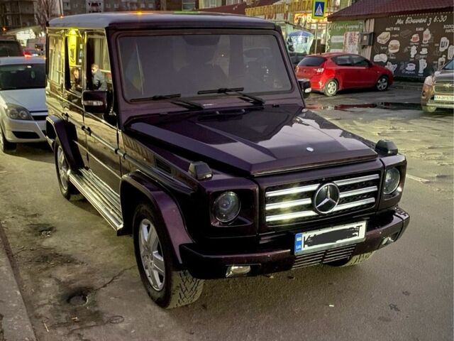 Фиолетовый Мерседес Г-Класс, объемом двигателя 5 л и пробегом 242 тыс. км за 18500 $, фото 4 на Automoto.ua