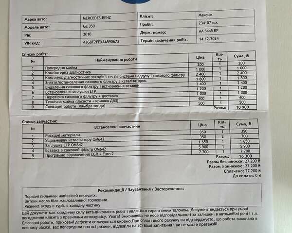 Белый Мерседес ГЛ-класс, объемом двигателя 2.99 л и пробегом 237 тыс. км за 17900 $, фото 59 на Automoto.ua