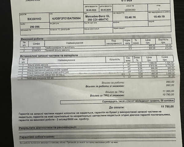 Черный Мерседес ГЛ-класс, объемом двигателя 3 л и пробегом 293 тыс. км за 17900 $, фото 43 на Automoto.ua
