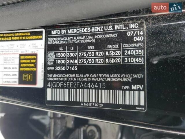 Черный Мерседес ГЛ-класс, объемом двигателя 3 л и пробегом 198 тыс. км за 15750 $, фото 12 на Automoto.ua