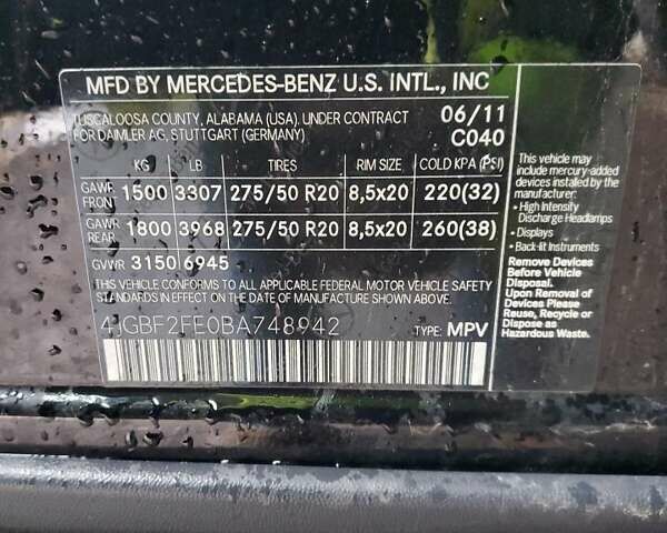 Мерседес ГЛ-Клас, об'ємом двигуна 3 л та пробігом 35 тис. км за 5000 $, фото 12 на Automoto.ua
