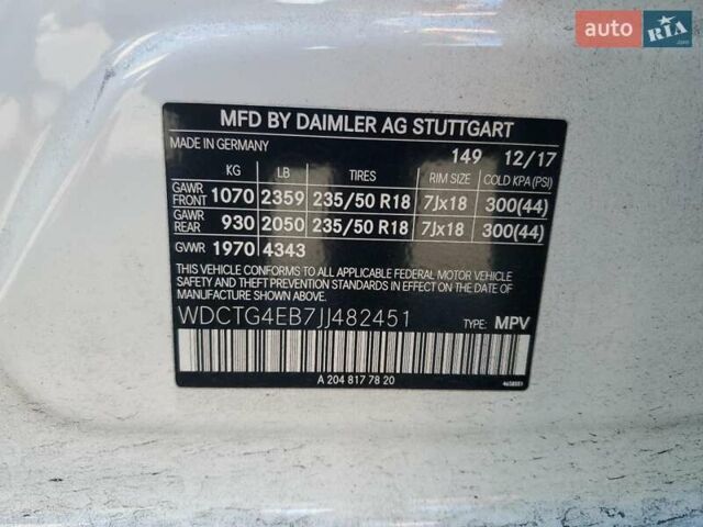 Білий Мерседес ГЛА-Клас, об'ємом двигуна 0 л та пробігом 107 тис. км за 4500 $, фото 12 на Automoto.ua