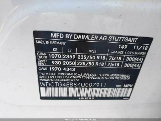 Білий Мерседес ГЛА-Клас, об'ємом двигуна 2 л та пробігом 106 тис. км за 6000 $, фото 8 на Automoto.ua