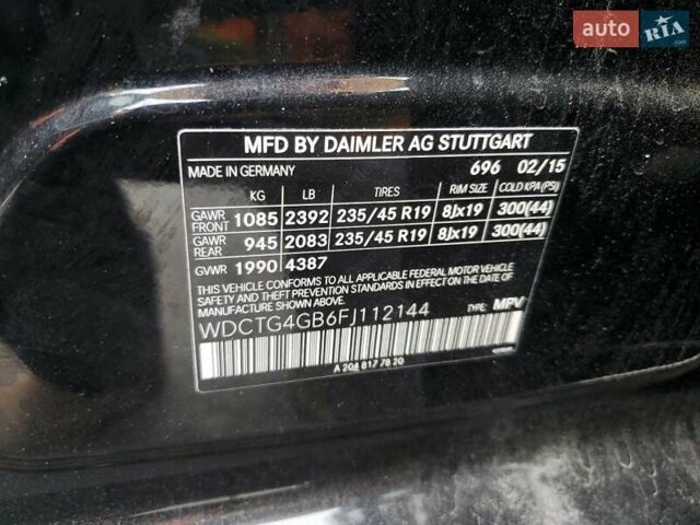 Черный Мерседес ГЛА-Класс, объемом двигателя 1.99 л и пробегом 160 тыс. км за 3500 $, фото 11 на Automoto.ua