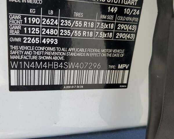 Белый Мерседес GLB-Class, объемом двигателя 1.99 л и пробегом 1 тыс. км за 20000 $, фото 12 на Automoto.ua