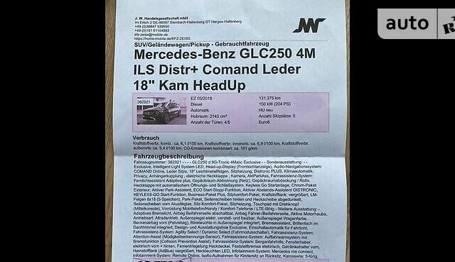 Чорний Мерседес ГЛЦ-Клас, об'ємом двигуна 2.1 л та пробігом 143 тис. км за 38200 $, фото 32 на Automoto.ua