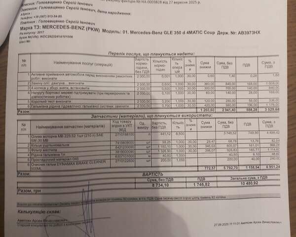 Черный Мерседес ГЛЕ-Класс, объемом двигателя 2.99 л и пробегом 68 тыс. км за 52000 $, фото 19 на Automoto.ua