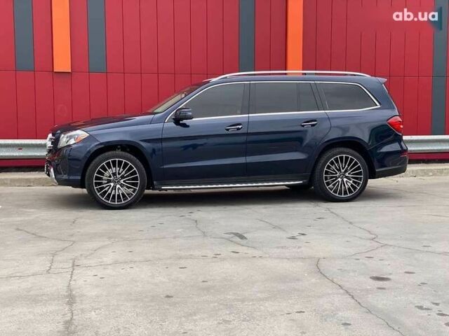 Синий Мерседес GLS 450, объемом двигателя 3 л и пробегом 205 тыс. км за 28500 $, фото 6 на Automoto.ua