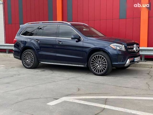 Синий Мерседес GLS 450, объемом двигателя 3 л и пробегом 205 тыс. км за 28500 $, фото 18 на Automoto.ua