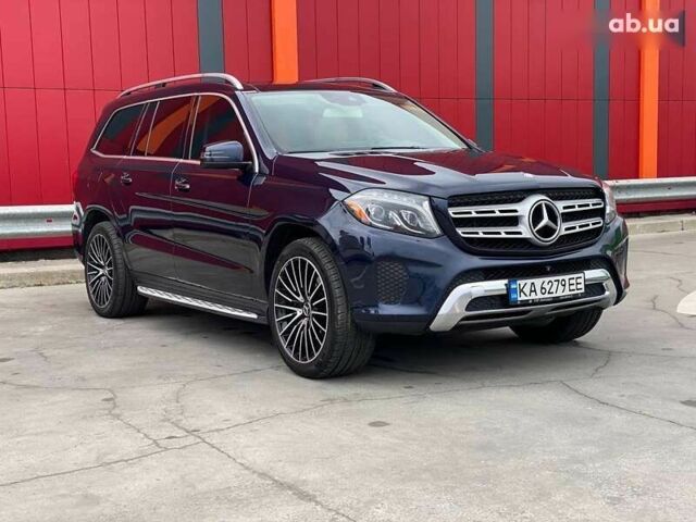Синий Мерседес GLS 450, объемом двигателя 3 л и пробегом 205 тыс. км за 28500 $, фото 17 на Automoto.ua