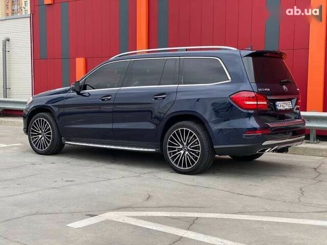 Синий Мерседес GLS 450, объемом двигателя 3 л и пробегом 205 тыс. км за 28500 $, фото 10 на Automoto.ua