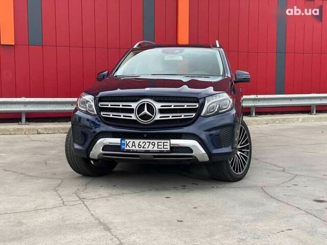 Синий Мерседес GLS 450, объемом двигателя 3 л и пробегом 205 тыс. км за 28500 $, фото 3 на Automoto.ua