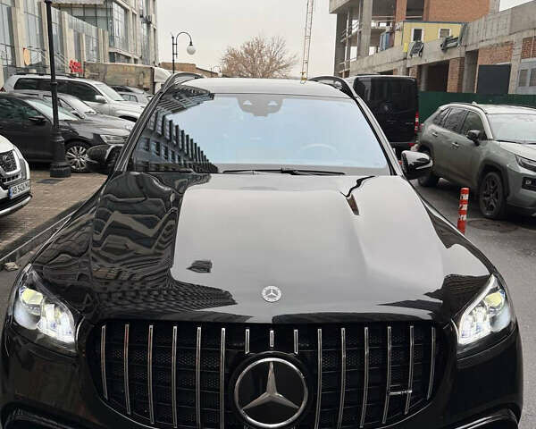 Черный Мерседес ГЛС-Класс, объемом двигателя 3.98 л и пробегом 74 тыс. км за 102900 $, фото 2 на Automoto.ua