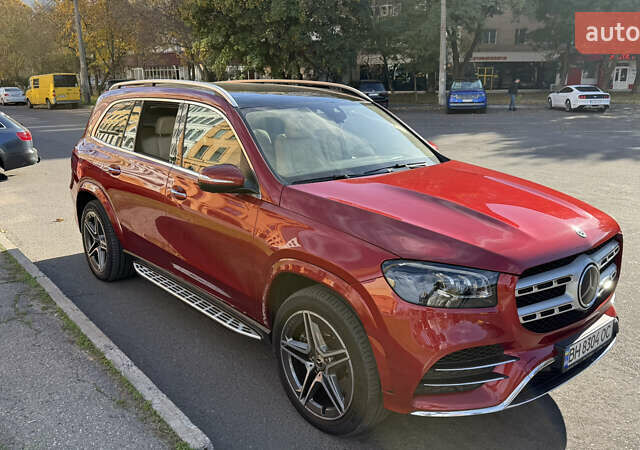 Красный Мерседес ГЛС-Класс, объемом двигателя 3.98 л и пробегом 83 тыс. км за 80000 $, фото 3 на Automoto.ua