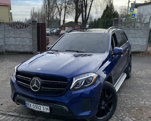 Синий Мерседес ГЛС-Класс, объемом двигателя 3 л и пробегом 215 тыс. км за 33499 $, фото 2 на Automoto.ua