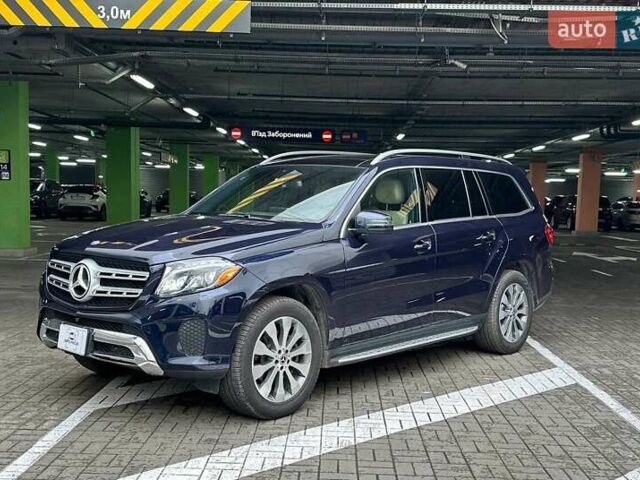 Синий Мерседес ГЛС-Класс, объемом двигателя 3 л и пробегом 86 тыс. км за 44990 $, фото 3 на Automoto.ua