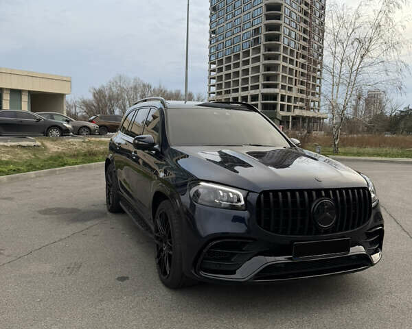 Синий Мерседес ГЛС-Класс, объемом двигателя 3 л и пробегом 130 тыс. км за 77500 $, фото 2 на Automoto.ua