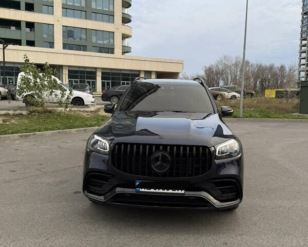 Синий Мерседес ГЛС-Класс, объемом двигателя 3 л и пробегом 130 тыс. км за 77500 $, фото 1 на Automoto.ua