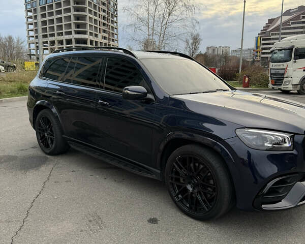 Синий Мерседес ГЛС-Класс, объемом двигателя 3 л и пробегом 130 тыс. км за 77500 $, фото 3 на Automoto.ua