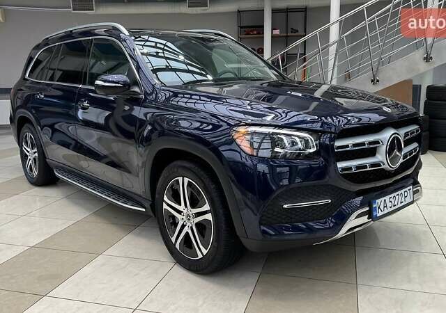 Синий Мерседес ГЛС-Класс, объемом двигателя 3 л и пробегом 66 тыс. км за 75000 $, фото 3 на Automoto.ua