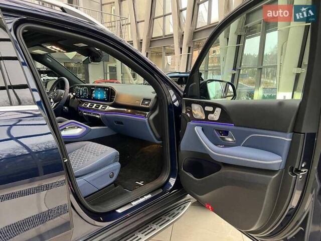 Синий Мерседес ГЛС-Класс, объемом двигателя 3 л и пробегом 66 тыс. км за 75000 $, фото 76 на Automoto.ua