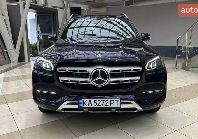 Синий Мерседес ГЛС-Класс, объемом двигателя 3 л и пробегом 66 тыс. км за 75000 $, фото 2 на Automoto.ua