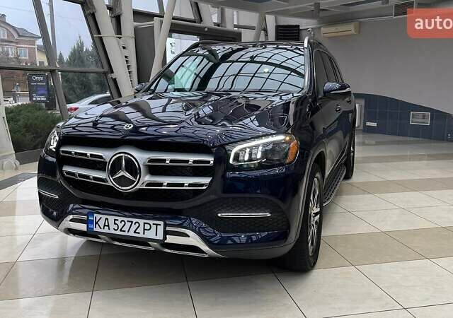 Синий Мерседес ГЛС-Класс, объемом двигателя 3 л и пробегом 66 тыс. км за 75000 $, фото 1 на Automoto.ua