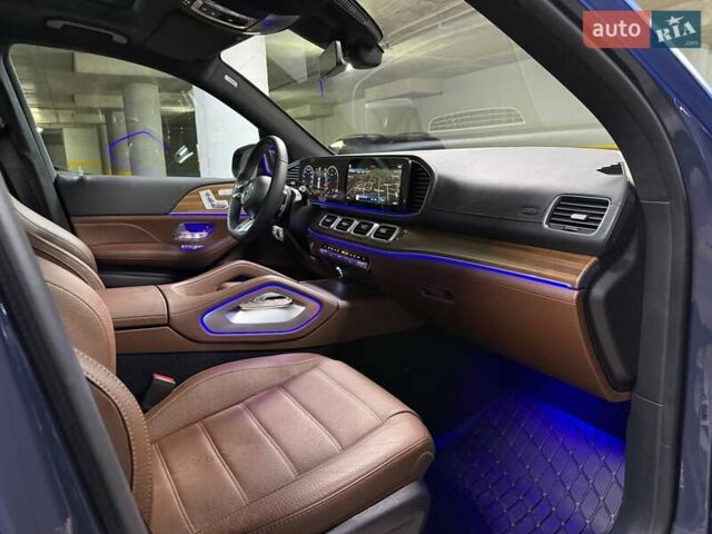 Синий Мерседес ГЛС-Класс, объемом двигателя 2.99 л и пробегом 50 тыс. км за 127500 $, фото 104 на Automoto.ua