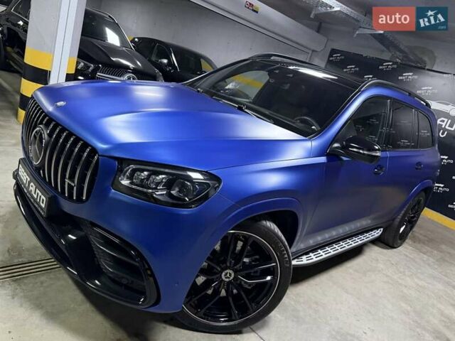 Синий Мерседес ГЛС-Класс, объемом двигателя 2.99 л и пробегом 50 тыс. км за 127500 $, фото 125 на Automoto.ua