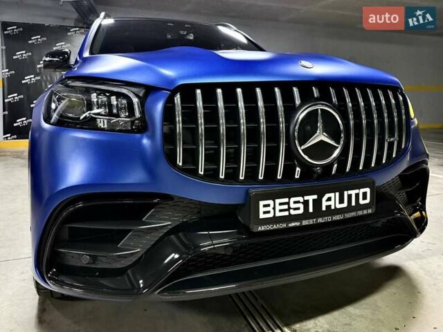 Синий Мерседес ГЛС-Класс, объемом двигателя 2.99 л и пробегом 50 тыс. км за 127500 $, фото 3 на Automoto.ua