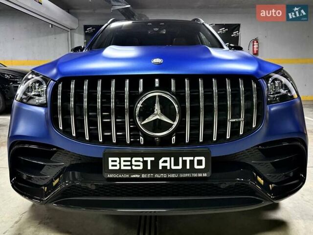 Синий Мерседес ГЛС-Класс, объемом двигателя 2.99 л и пробегом 50 тыс. км за 127500 $, фото 2 на Automoto.ua